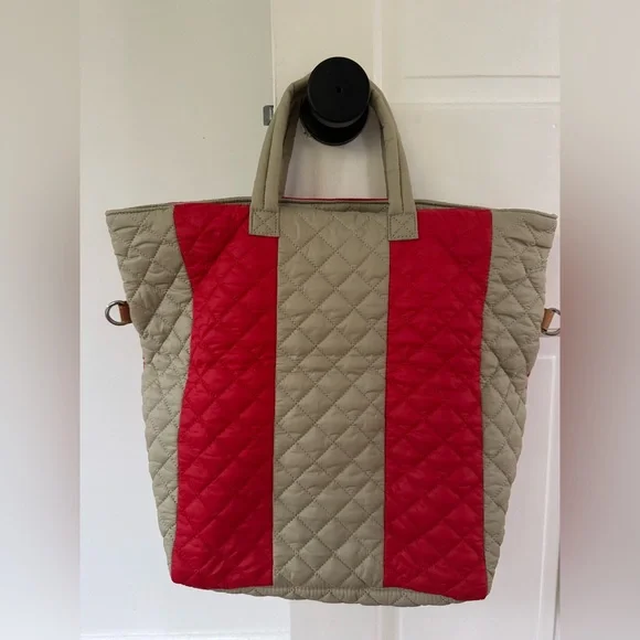 MZ Wallace Cabana Tote - Cherry Red & Atmosphere - Picture 2 of 10